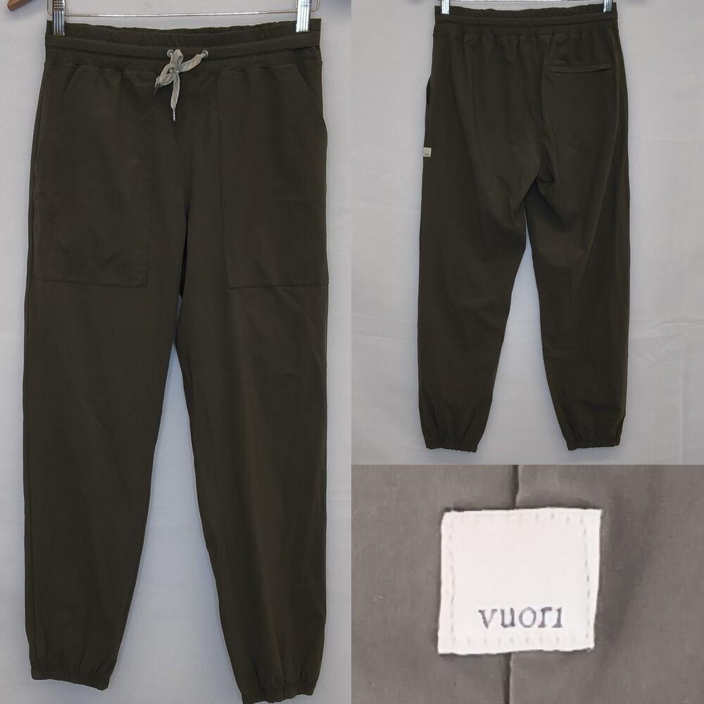 Vuori Miles Jogger Pants Women's XS Green Active Wear Light Weight #W5451